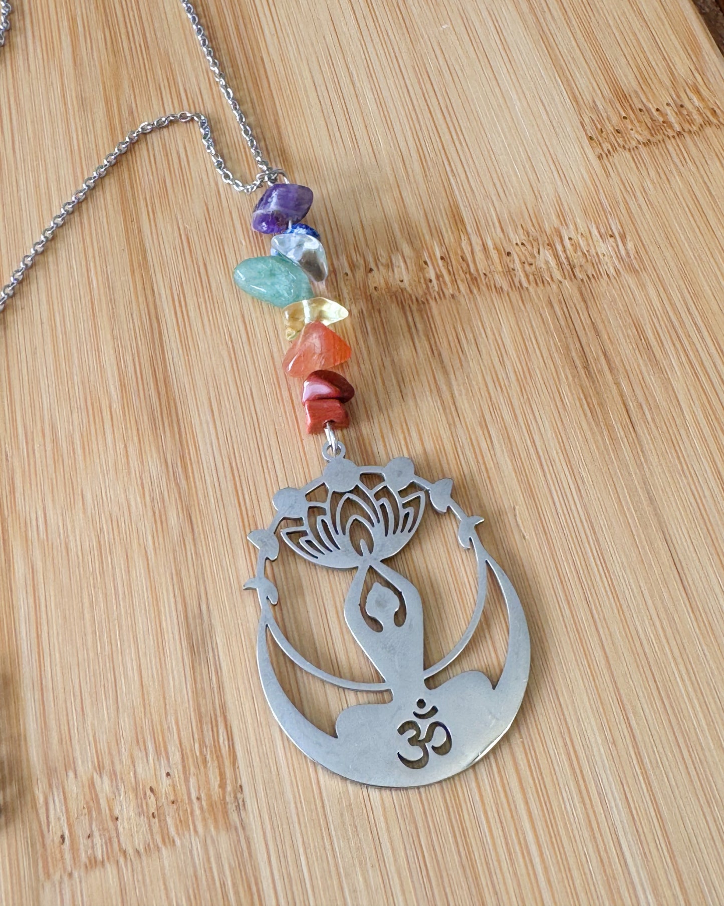 Collier pendentif chakras