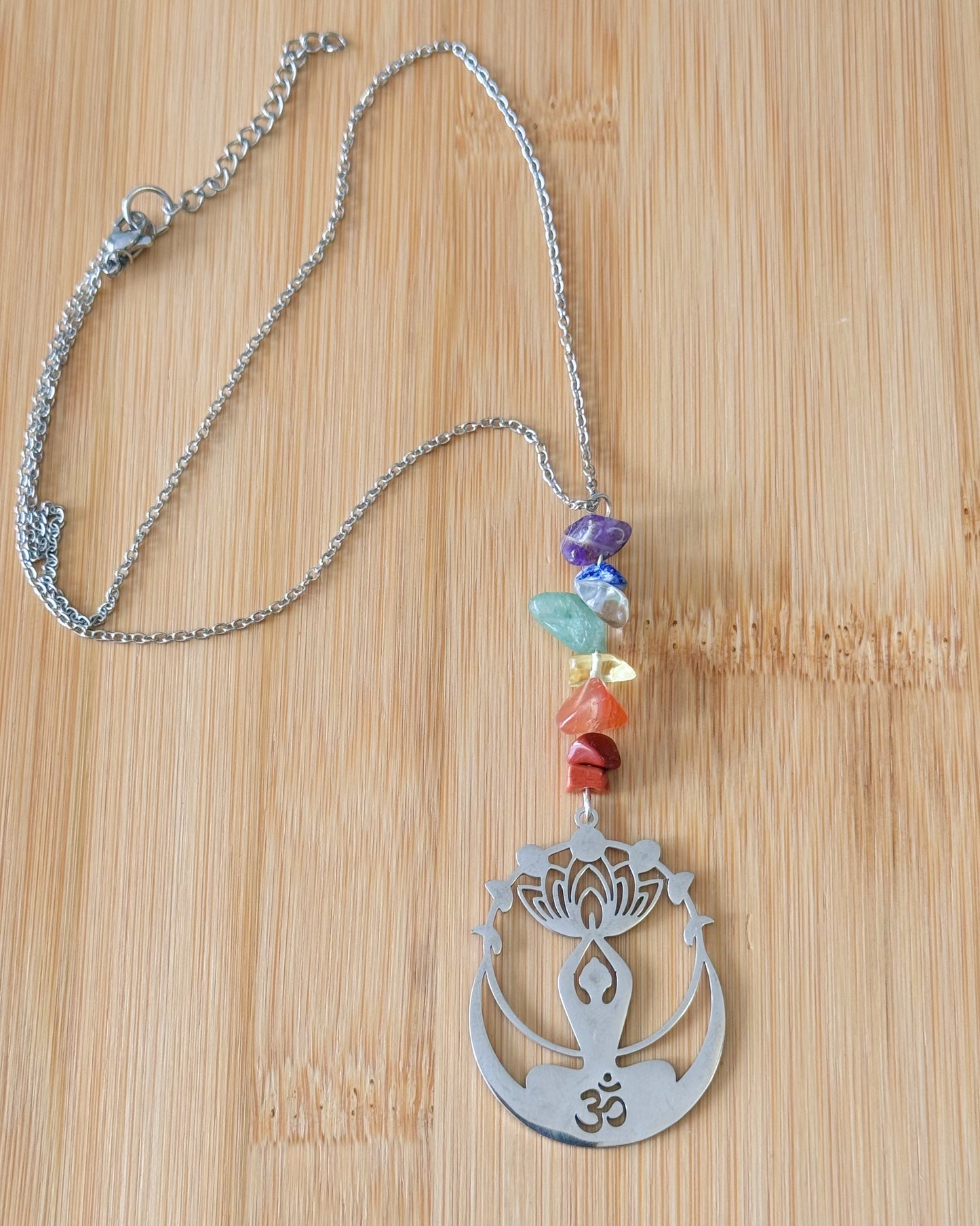 Collier pendentif chakras