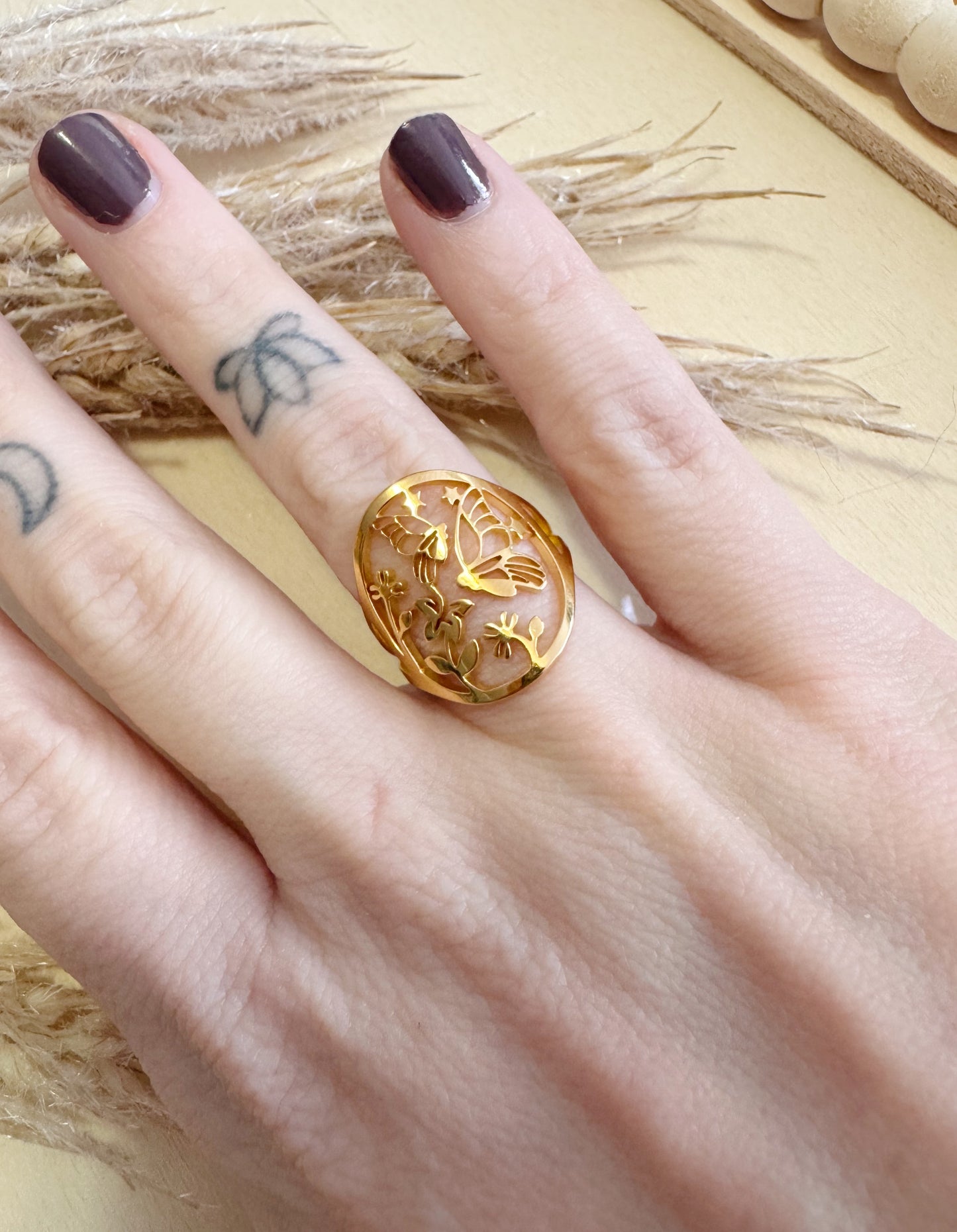 Bague papillons