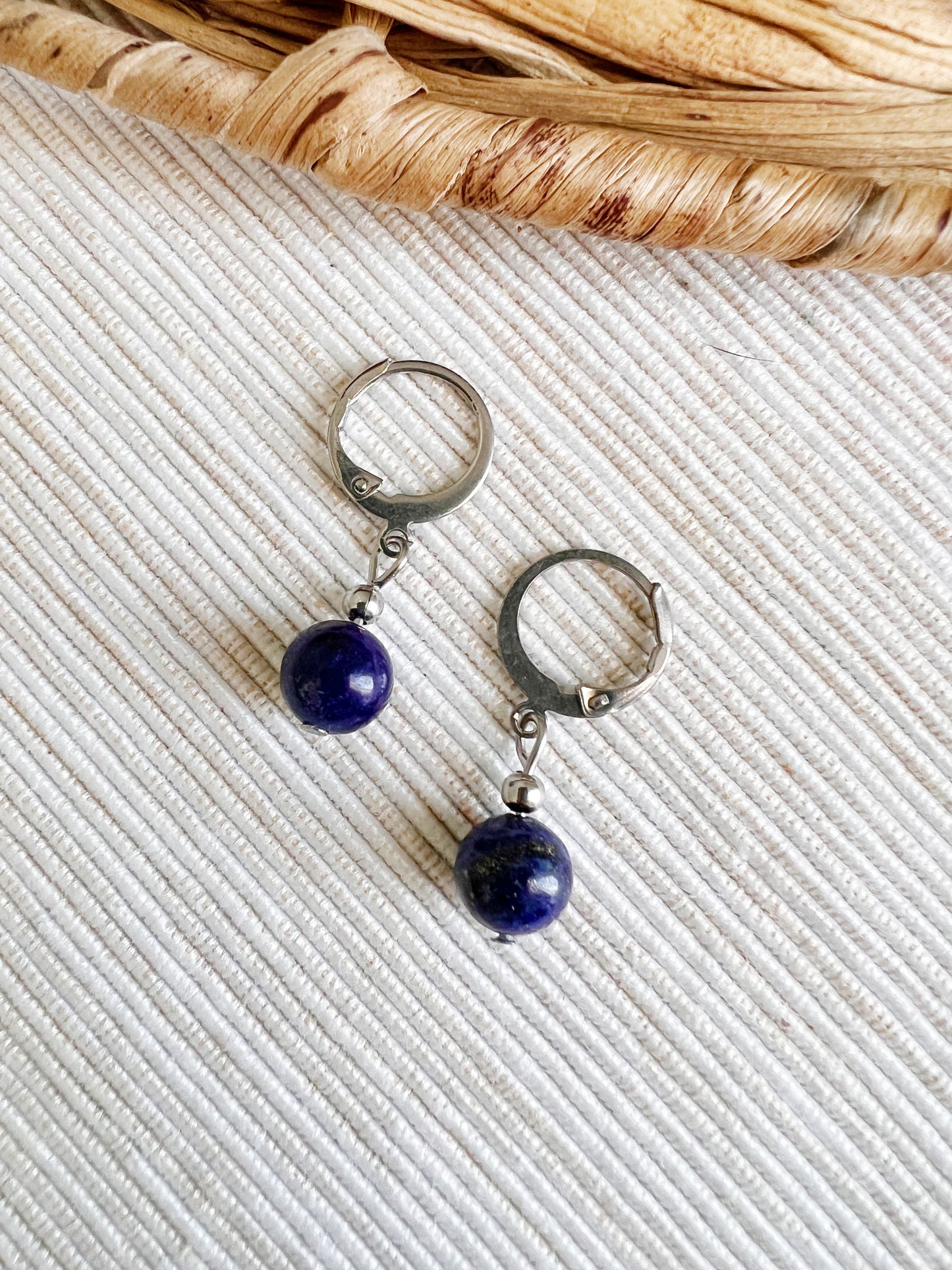 Les confiantes - Boucles d’oreilles de Lapis Lazuli
