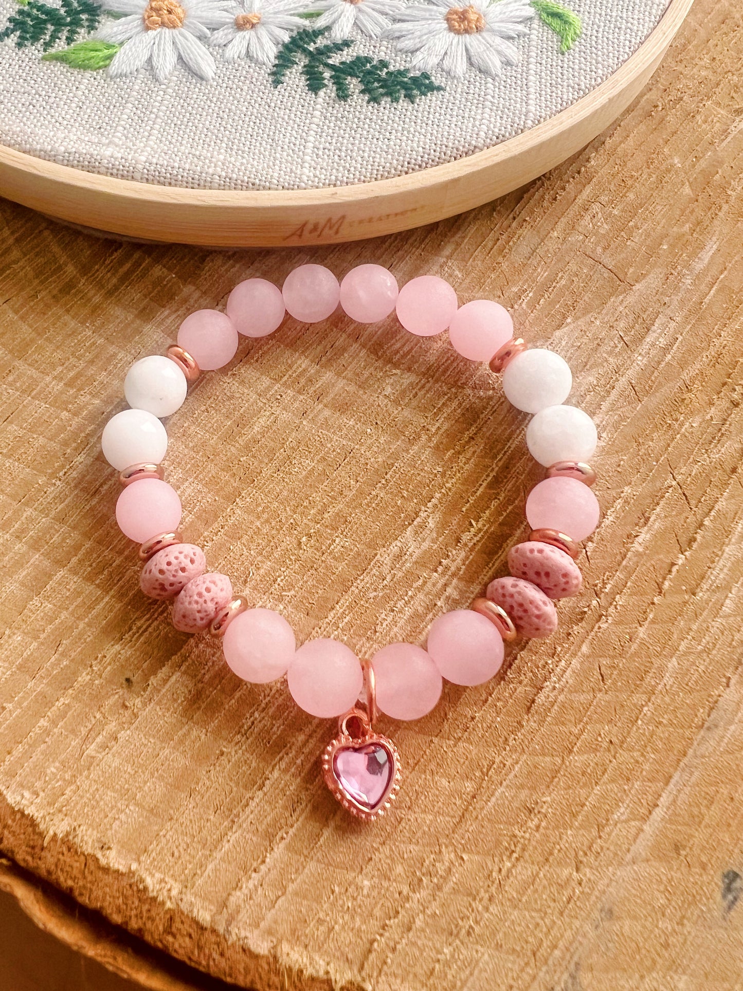 Bracelet quartz rose