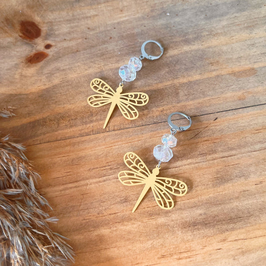 Lorelai - Boucles d’oreilles libellule