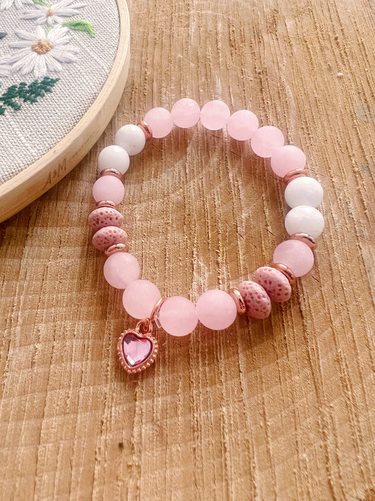 Bracelet quartz rose