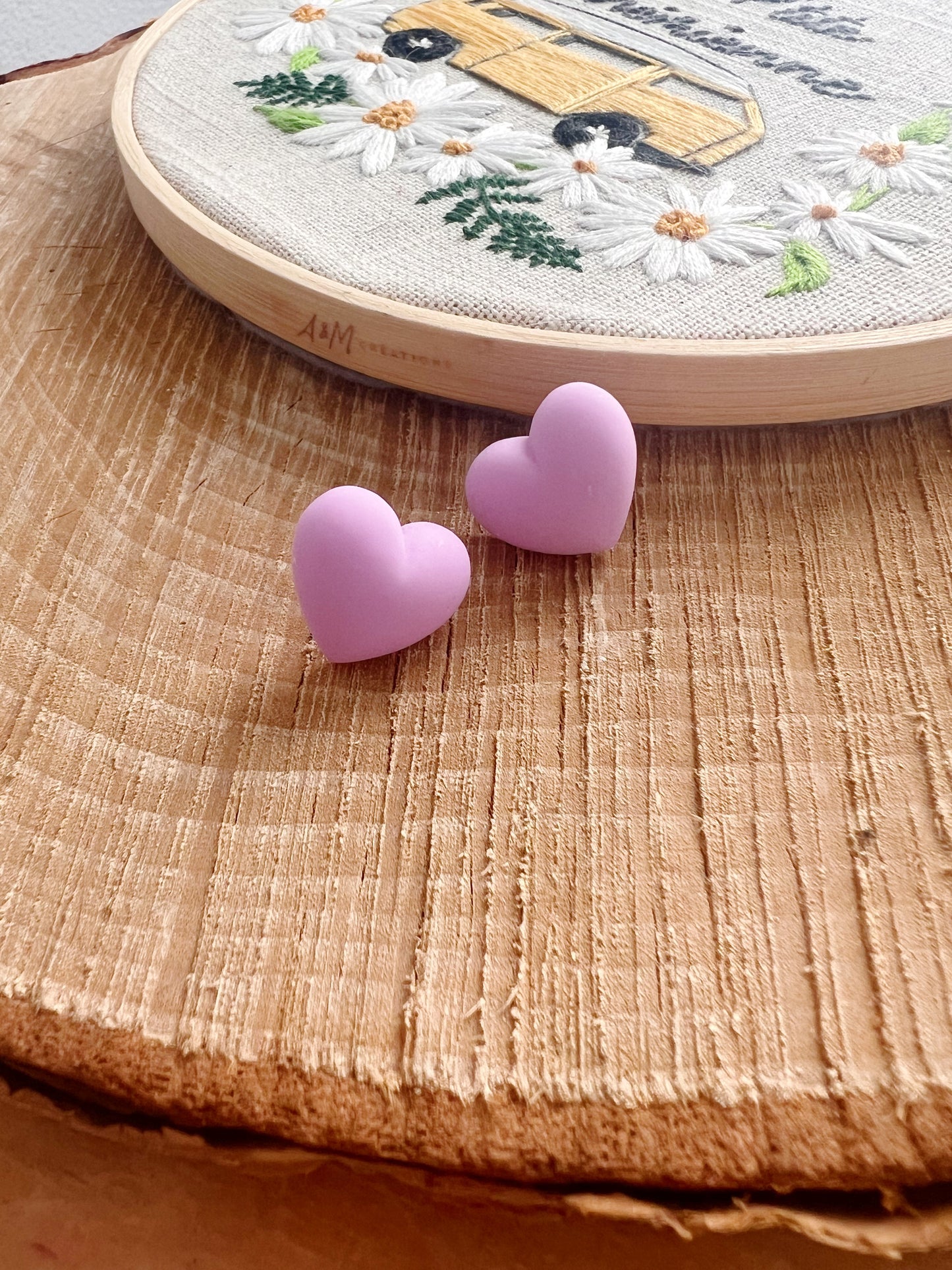 Boucles d’oreilles p’tits cœurs