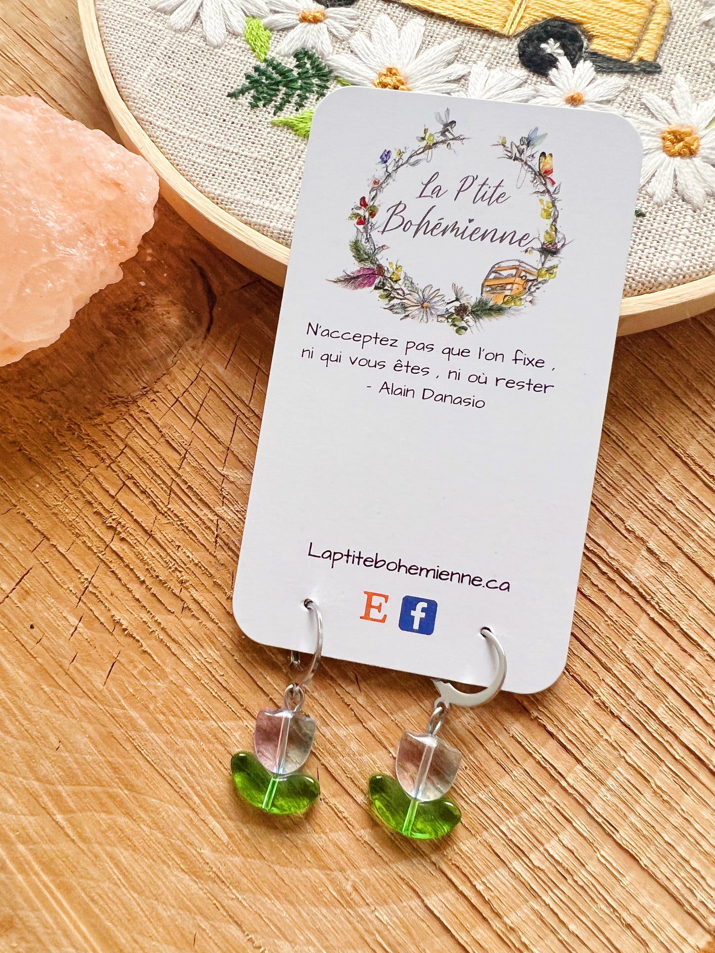 Boucles d’oreilles tulipes 🌷