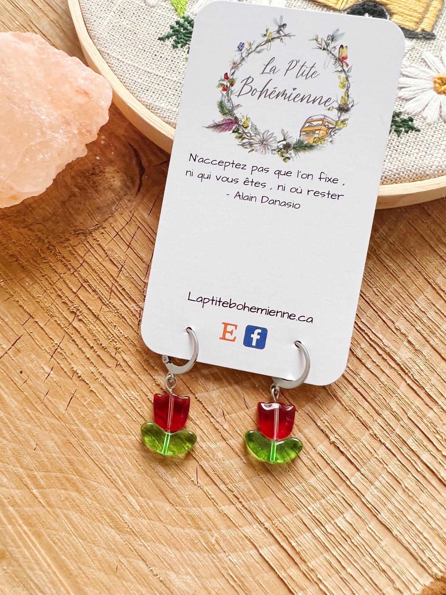 Boucles d’oreilles tulipes 🌷