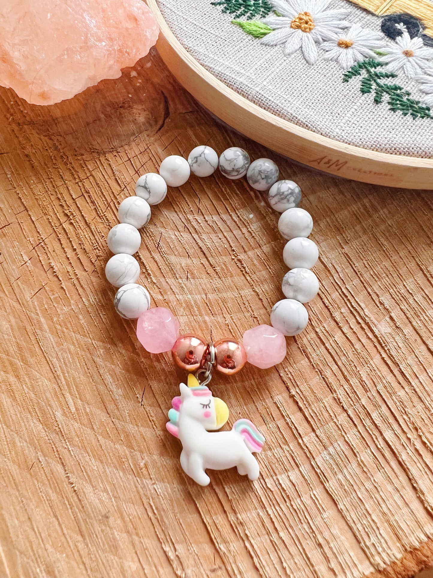 Bracelet magique - Licorne howlite