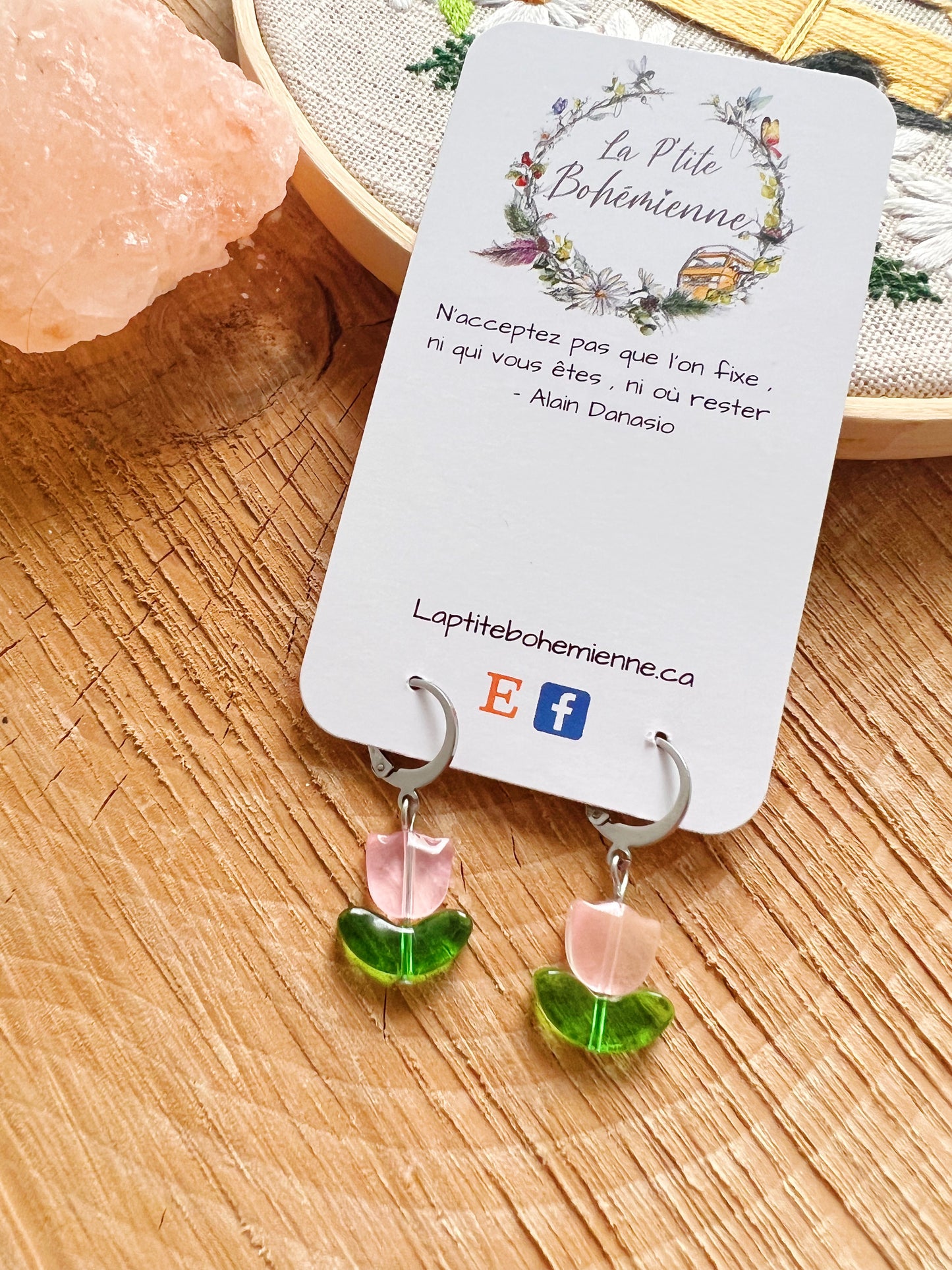 Boucles d’oreilles tulipes 🌷