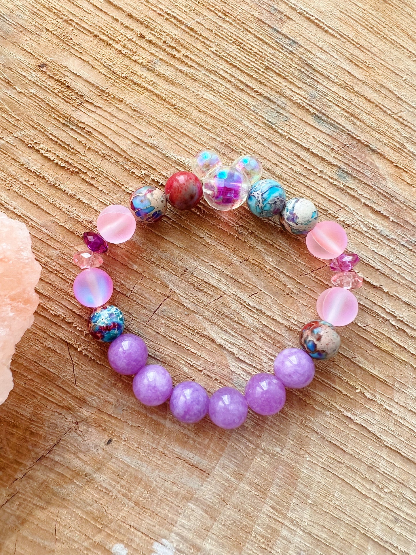 Bracelet magique - Mickey Disco mauve