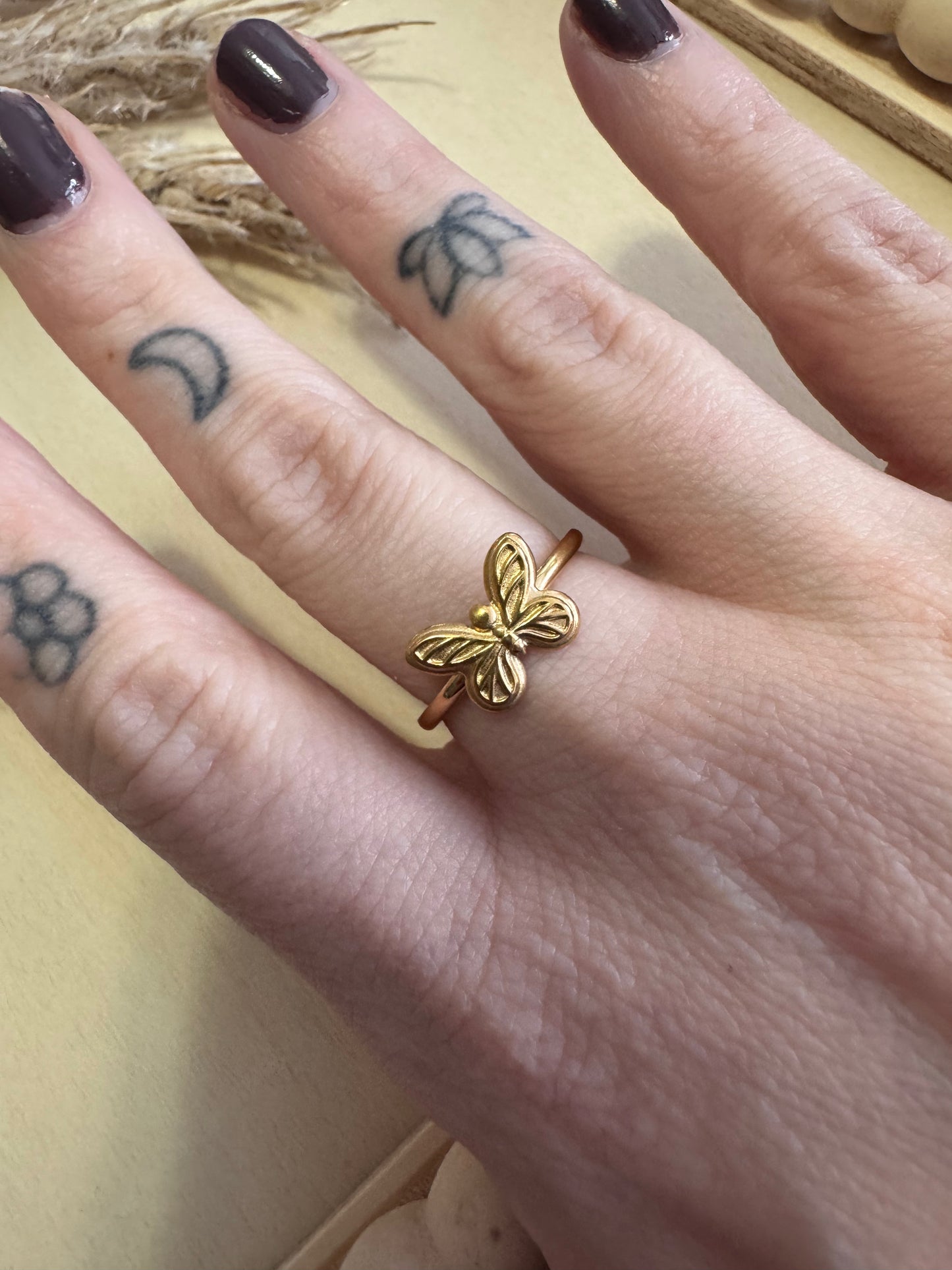 Bague petit papillon