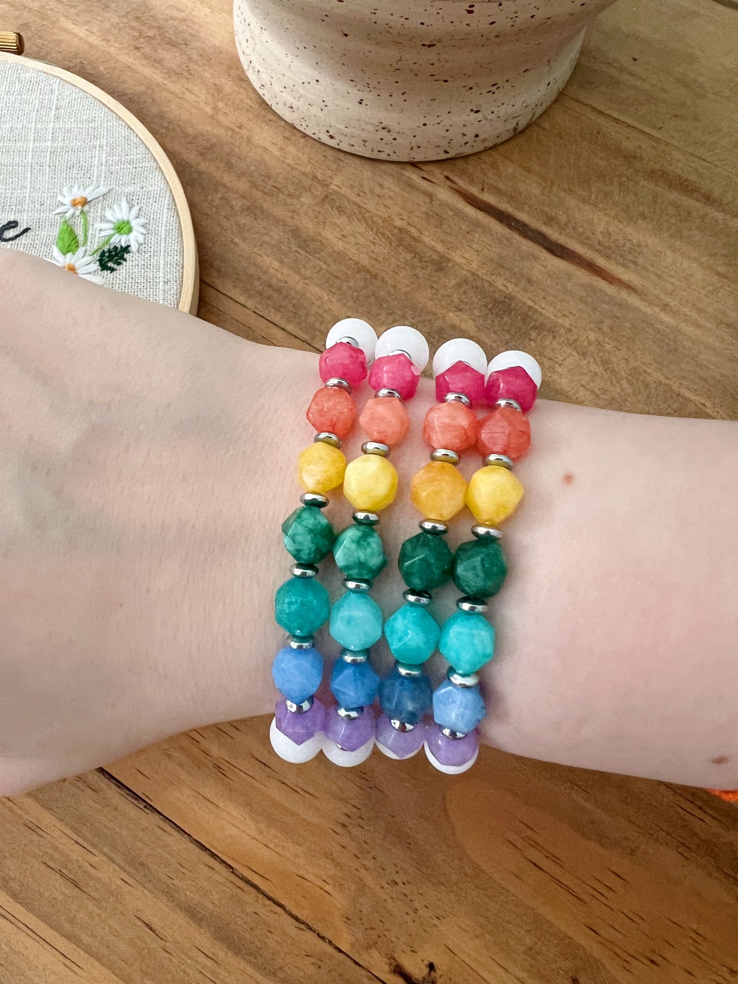 Bracelet arc-en-ciel