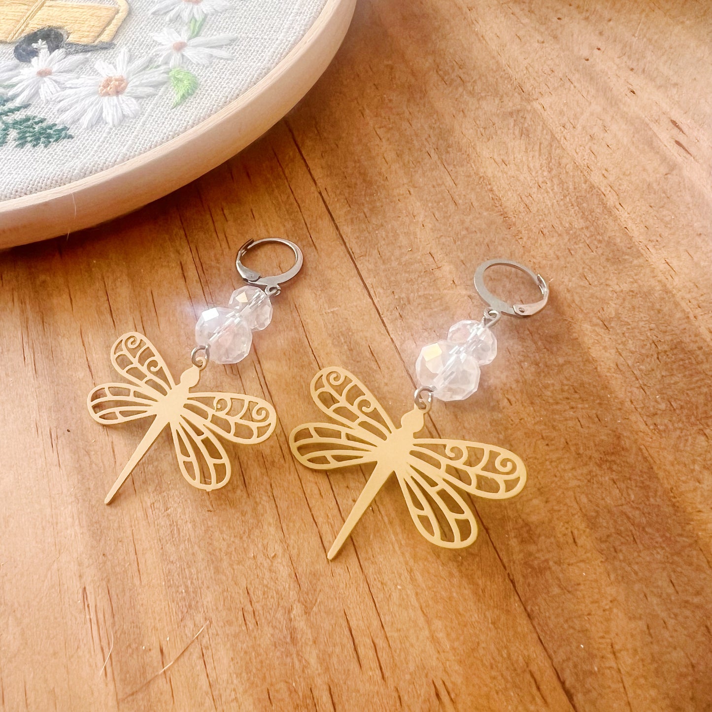 Lorelai - Boucles d’oreilles libellule