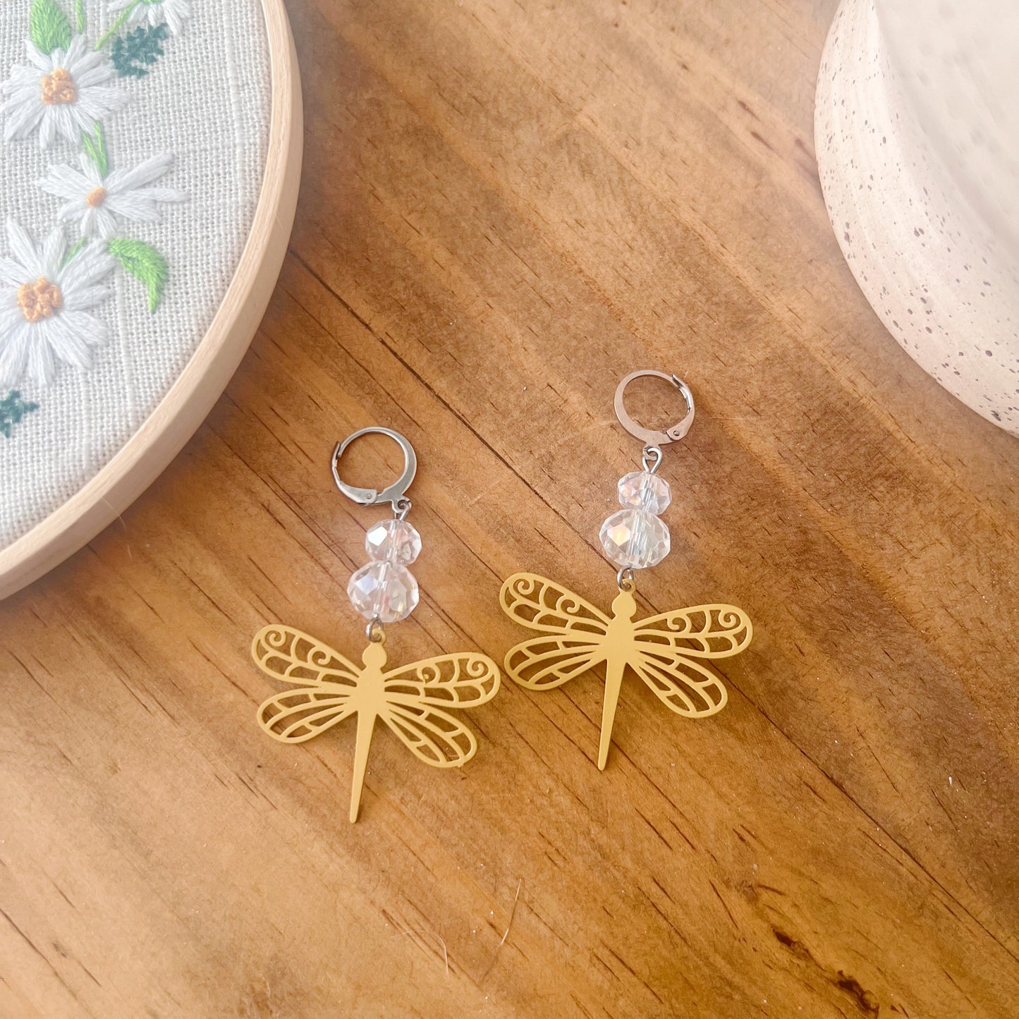 Lorelai - Boucles d’oreilles libellule