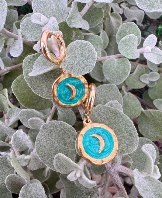 New Moon- Boucles d’oreilles dorés