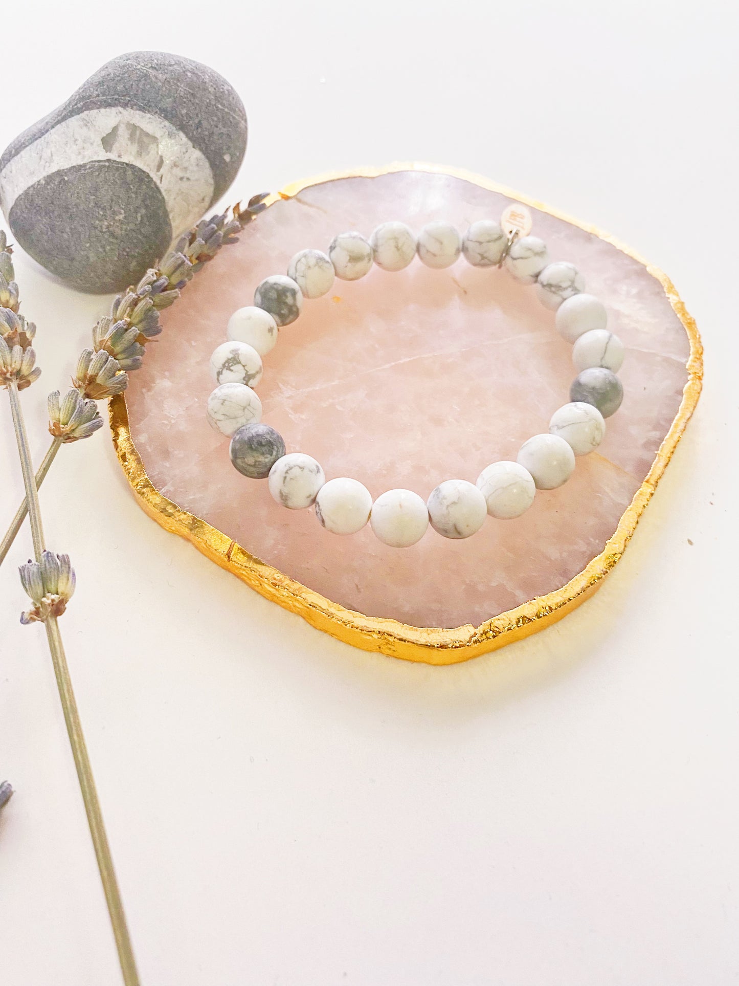 Paix- bracelet de howlite