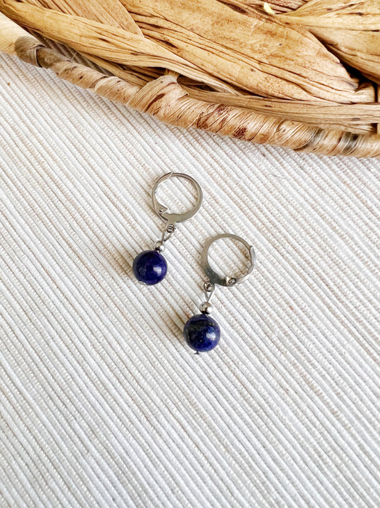 Les confiantes - Boucles d’oreilles de Lapis Lazuli