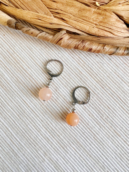 Les apaisantes - Boucles d’oreilles d’aventurine